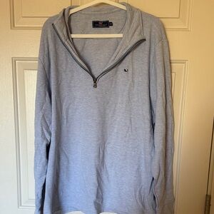 Vineyard Vines Sky Blue Half-Zip Sweater